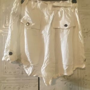 Women's White Shorts
